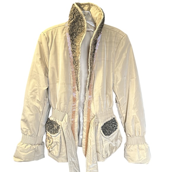 Class Roberto Cavalli Coat with Persian Wool - Picture 5 of 16